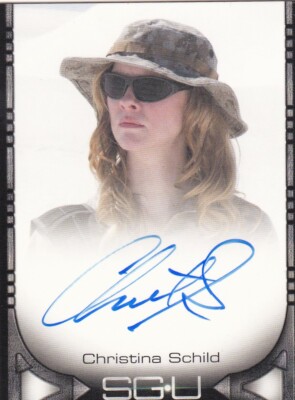 Stargate SGU Season 1 Autograph Card Christina Schild as Andrea Palmer