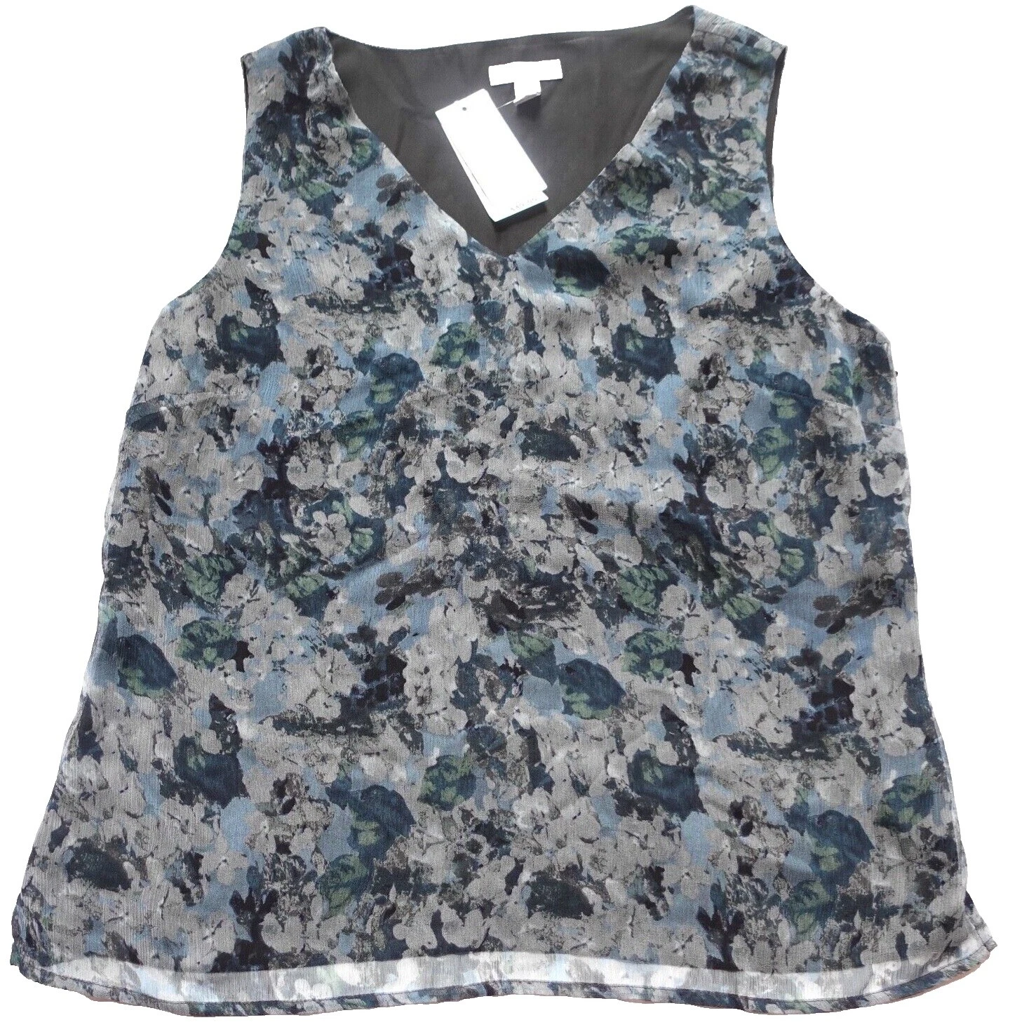 Top de flores de seda Charter Club para Mujeres