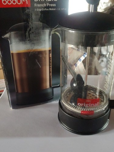 Bodum BRAZIL French Press Coffee & Tea Maker 12oz 3 cup Black - Picture 2 of 11