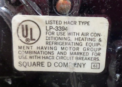 Interruptor de circuito cuadrado D LP-3394 3 polos tipo HACR - Imagen 2 de 4