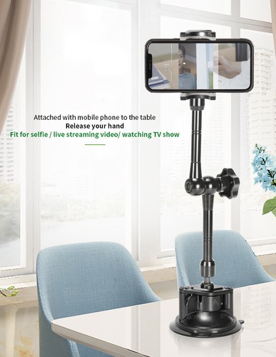 Lanparte VMA-01 Car Magic Alloy Arm Suction Cup Phone Holder 360 Flexible - Photo 10 sur 12