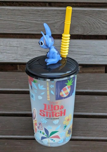 LILO & STITCH Movie Cinema Drink Cup Figure Topper NEW Surfer Sitting Hawaii - Picture 40 of 40