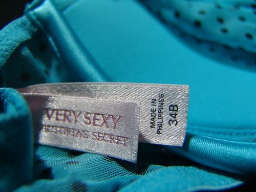 Victoria's Secret Bra 34B Very Sexy Plunge hibiscus blue - Picture 6 of 12