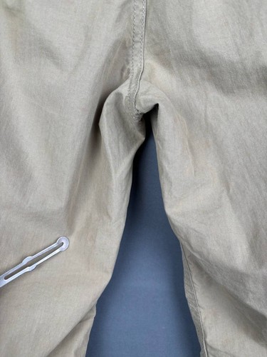 Pantalón Diesel Mujer Talla 28 Beige Algodón Cinturón Lazo Bolsillos Pierna Recta Y2K - Imagen 7 de 9