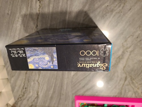 Signature Collection Starry Night Vincent Van Gogh 1000 PC Puzzle New Buffalo - Picture 5 of 5