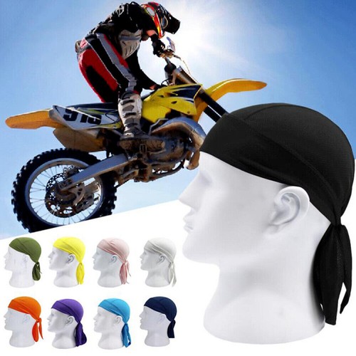 Men Women Dew Rags Sweat Wicking Cycling Beanie Helmet Liner Skull Cap Chemo Hat - Picture 3 of 25