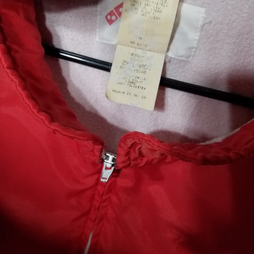 Vintage 90s Dominos Pizza Jacket Delivery Experts Fits 2XL - Picture 5 of 22
