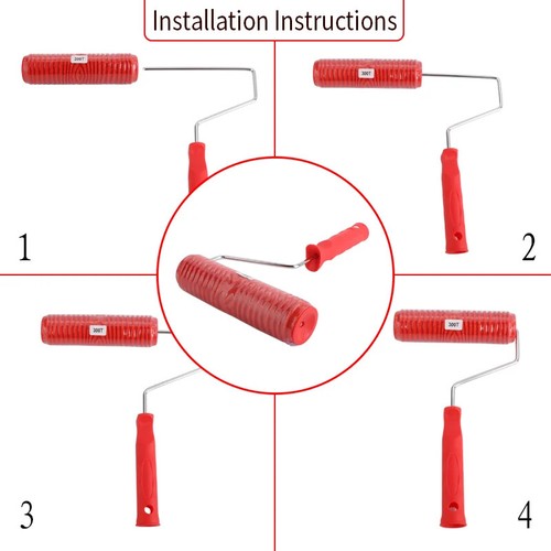 Decorative Paint Roller Pattern Embossed Texture Painting Tools for Wall Rubber - Picture 8 of 17
