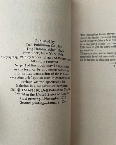 Leviathan Illuminatus (Pt 3), Robert Shea, Robert Anton Wilson, 1976, Vintage - Picture 4 of 4