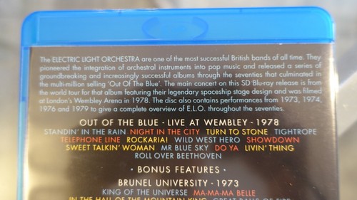 ELO Out of the Blue Live at Wembley Electric Light Orchestra Rare Blu ray - Bild 5 von 8