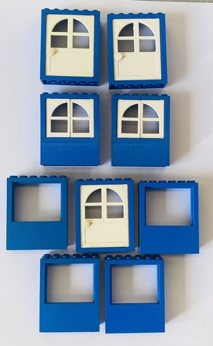 Lego Vintage Doors and Windows 6235 6236 doors windows blue and white fabulabd - Picture 3 of 4