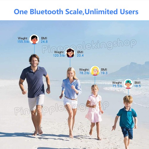 Body Fat Scale Bmi Scales Smart Wireless Digital Bathroom Weight Scale Bluetooth - Picture 7 of 12