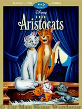 The Aristocats (Bluray+Dvd+Digital) Disney movie Club Exclusive.W/SLIP!