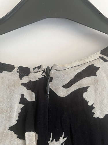 *Liquidación* Vestido Cerruti 1881 Diseñador Raro Damas Forrado Viscosa Reino Unido Talla 12 - Imagen 4 de 9