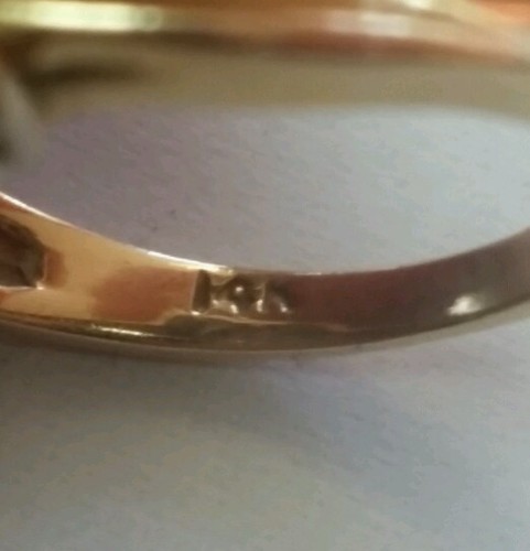 Bellissimo anello con diamanti a grappolo 14 carati!! - Foto 4 di 5