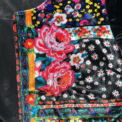 Globetrotter by Ruby Yaya Boston Proper NWT XL Floral Embroidered Velvet Jacket - Picture 6 of 7