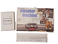 Vtg Bond Incredible Sweater Machine & Accessories kit w/Stitch Frame