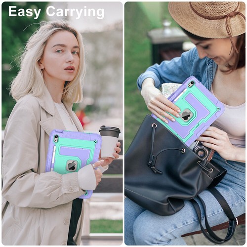 For iPad 11th Gen (A16) 2025 Heavy Duty Shockproof Stand Case Cover & Strap - Picture 111 of 132