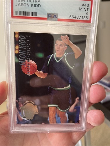 1994-95 Fleer Ultra #43 Jason Kidd Mavericks RC Rookie HOF PSA 9 MINT - Picture 3 of 4