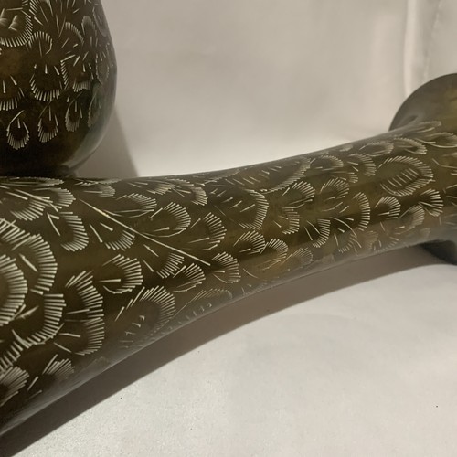 Tall brass vase set of 2 - Picture 8 of 15