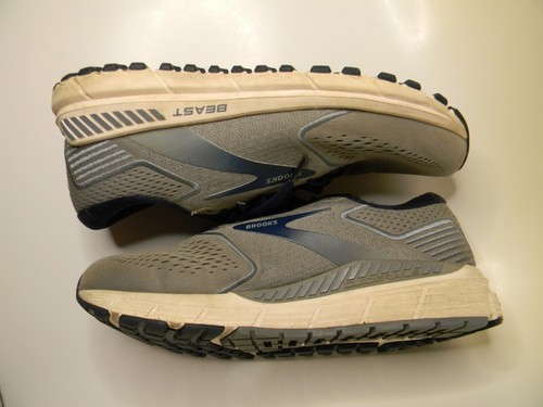Mens Brooks Beast 20 Gray & Blue Running Shoes Size 9 4E - Picture 7 of 12