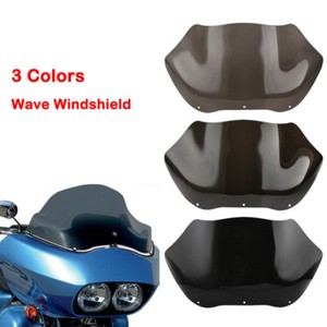 14/" Smoke Light Wave Windshield Windscreen 98-13 Harley Road Glide FLTR FLTRX