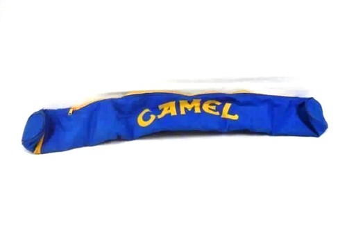 Vintage Camel Cigarettes Pool Stick Bag Blue Canvas with Strap & Zipper