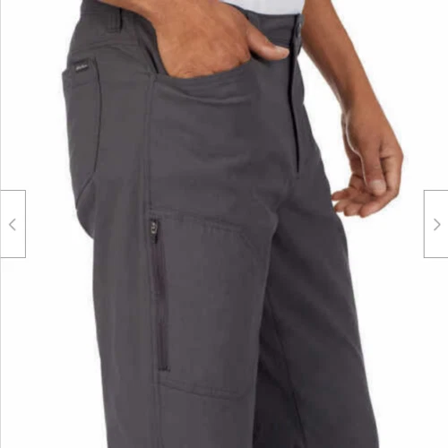 Eddie Bauer Men’s Cargo Fleece Lined Pants UPF 50+ Nylon Blend Winter Outdoor - Image 1 of 1
