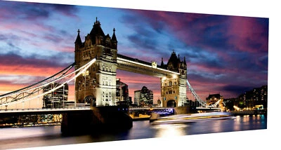 Leinwand Skyline London Tower Bridge Bilder Wandbilder - Hochwertiger Kunstdruck - Bild 1 von 4