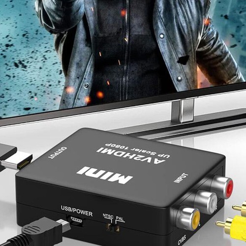 RCA to HDMI Converter Cable HDMI2AV Adapter 3RCA 1080P Composite HD Video Audio - Picture 9 of 12
