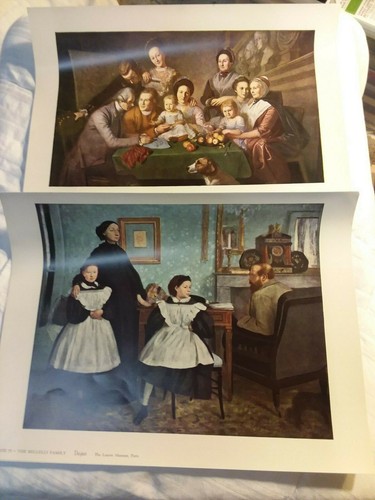 12 Vintage Kunstdruck Teller Seurat El Greco Mantegna Sassetta Degas Poussin - Bild 8 von 8