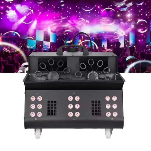 Máquina efecto burbuja niebla 900W 3 en 1 RGB máquina de burbujas de humo para boda - Imagen 2 de 5