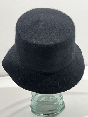 Wyeth Tenley Womens‎ Bucket Hat Black Wool Mohair One Size New Mohair main image 3