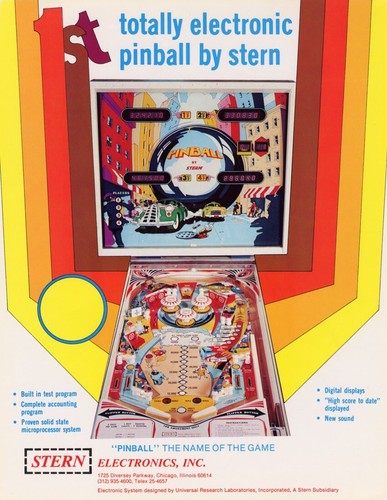 Pinball Stern Pinball Machine Flyer Original