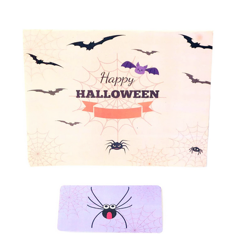 100x Cute Pop Up Halloween Black Spider Greeting Cards Halloween Invitation Card - Picture 5 of 6