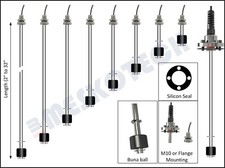 Fuel diesel oil float switch liquid level sensor SS Buna NO/NC 2"-32" M10/flange