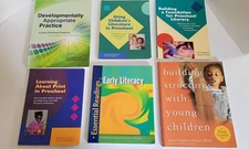 LOT - Childhood Learning - Six TItles - Early Literacy, Using Children's Lit.+ 4