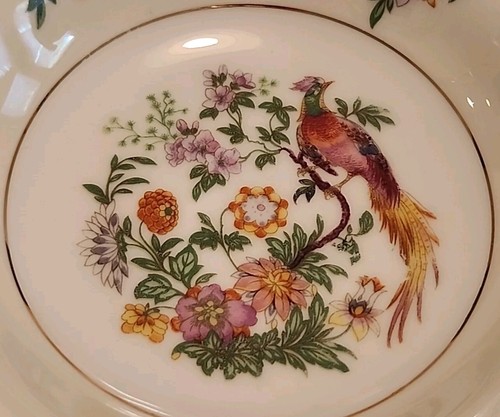 JUEGO DE 4 CUENCOS DE SALSA/FRUTA FAISÁN Y FLORES DE CERÁMICA BOHEMIA. 1921-1945 - Imagen 3 de 14