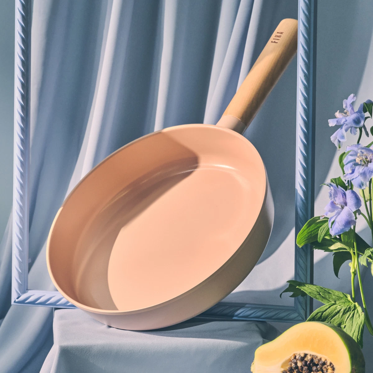 FIKA Kitchen Nonstick 11" Stir Frying Pan, Healthy Cooking Ceramic Coating