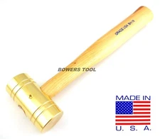 Grace 16oz Brass Hammer BH-16 Gunsmith Gun Care Machinist MADE IN USA