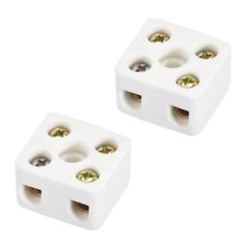 2 x 2 Way Ceramics Terminal Blocks High Temp Porcelain Ceramic Connectors