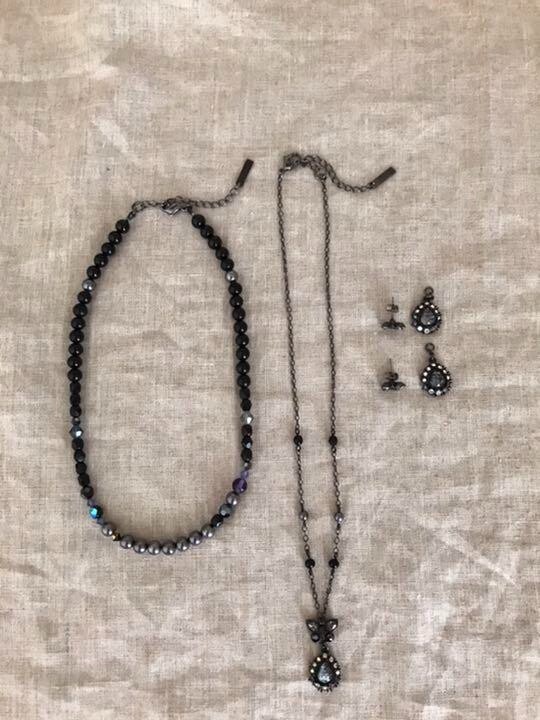 Japan Used Necklace] Anna Sui Necklace Earrings 2Way Set | eBay