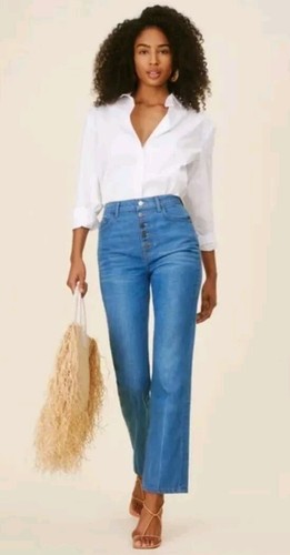 REFORMATION Cynthia Jean Women's Size 27 Zenia Wash High Rise StraightExcellent - Picture 10 of 14