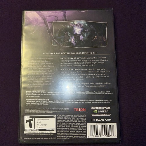 Trion Microsoft PC CD Video Game RIFT 2011 - Picture 4 of 4