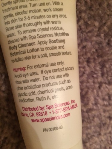 RARE Microdermabrasion Cleanser Scrub Spa Sciences Body Exfoliation Cream FS - Picture 9 of 10