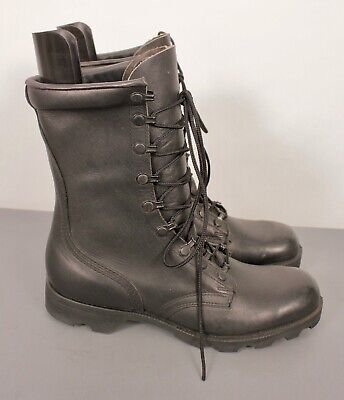 Men's NOS 1980s US Army Black Leather Combat Boots Sz 8 NR Men's NOS 1980s US Army Black Leather Combat Boots Sz 8 NR