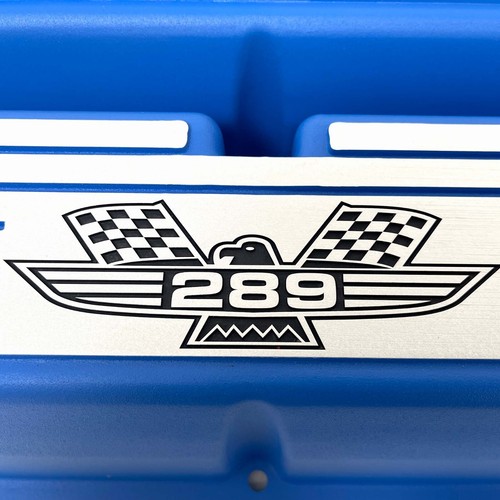 Cubiertas de válvula azul Windsor Ford 289, 302, 351 - aleta ancha - PERSONALIZADAS - Ansen EE. UU. - Imagen 4 de 8