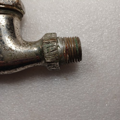 Grifo de agua caliente de porcelana de colección con mango Republic antiguo rústico en mal estado - Imagen 7 de 10