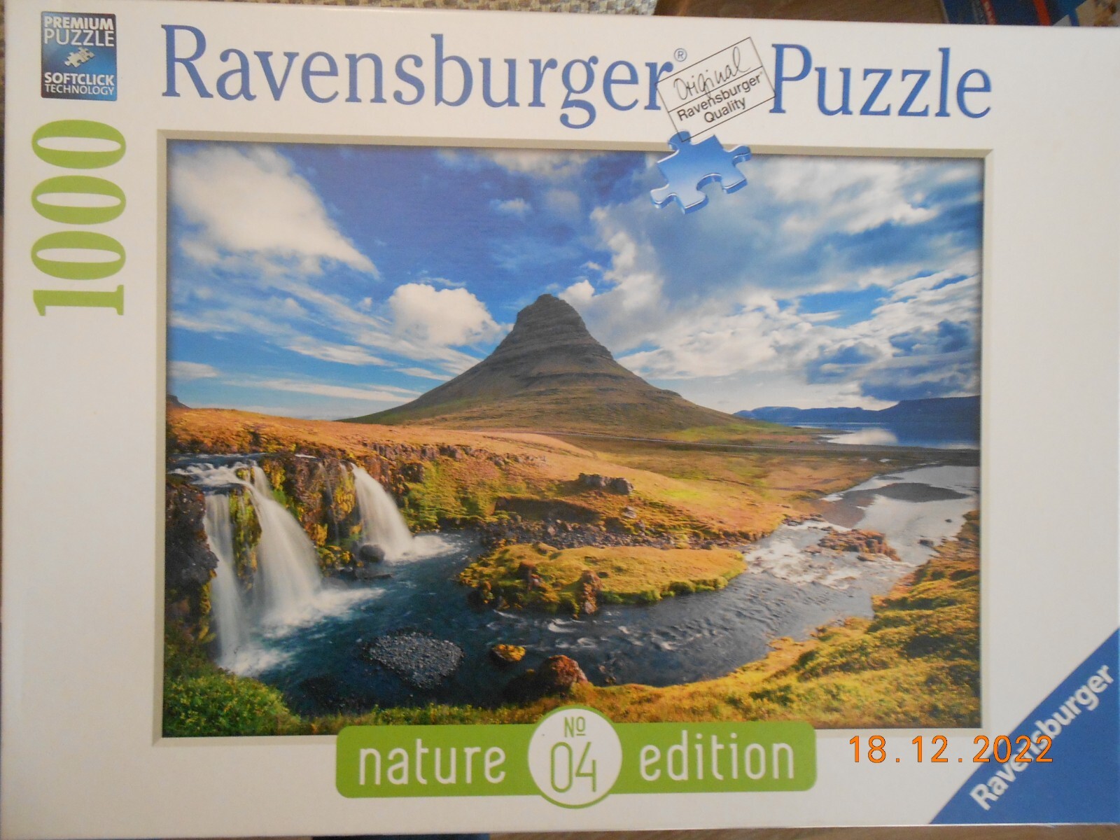 Ravensburger Puzzle 1000 Teile ‚Wasserfall am Kirkjufell, Island‘
