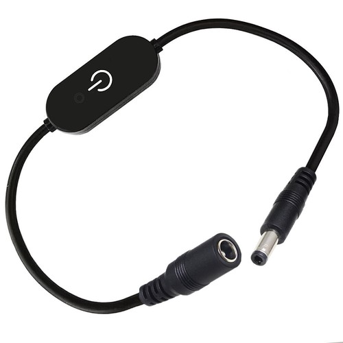 DC 5.5mm x 2.1mm 5.5 x 2.5mm LED Strip Touch Dimmer Cable Single Colour Dimming - Picture 3 of 14
